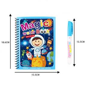 <span class=keywords><strong>Montessori</strong></span> riutilizzabili libro di disegno di acqua magica e pittura di scrittura giocattolo educativo Set di arte per bambini - Product Image 4