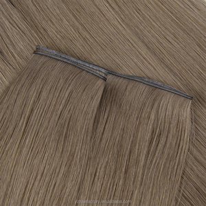 Double Drawn 12A # Extensions de cheveux humains Remy russes Genius Weft, 5 mèches, brun froid, sans silicone - Product Image 2