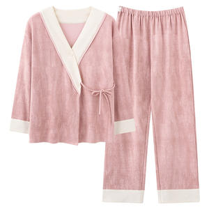 <span class=keywords><strong>Pijamas</strong></span> para Mujeres Embarazadas, Primavera <span class=keywords><strong>y</strong></span> Otoño, Ropa de Maternidad Posparto, Ropa de <span class=keywords><strong>Lactancia</strong></span>, Conjunto de Dos Piezas, Ropa Holgada para el Hogar - Product Image 6