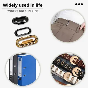 Ojetes Metálicos en Forma de U, Ovalados, Rectangulares y en Forma de Huevo <span class=keywords><strong>para</strong></span> Prendas, <span class=keywords><strong>Calzado</strong></span>, Cinturones y Bolsas de Papel, al por Mayor y en Existencia - Product Image 5