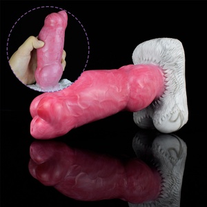 ของเล่นทางเพศสำหรับผู้หญิง 18+  ดิลโด้ซิลิโคน YOCY สีเนื้อเหมือนจริง พร้อมจุกสุญญากาศ ดิลโด้แบบมีปมสำหรับสอดใส่ทางทวารหนัก ดิลโด้รูปทรงสัตว์ ดิลโด้รูปทรงสุนัข ขนาดใหญ่ - Product Image 2