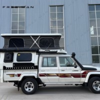 Novo Design de Campers de Caminhão com Lados Macios e Estrutura Pop-up, Placa de Parede em Composto FRP, Janela de RV, Caravanas Familiares