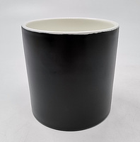 Pot de fleurs en céramique moderne de style chinois avec finition émaillée, design artisanal simple pour la décoration de bureau, la maison et le jardin