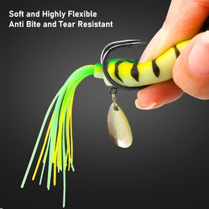 เหยื่อปลอม<span class=keywords><strong>กบ</strong></span><span class=keywords><strong>ยาง</strong></span>ซิลิโคนคุณภาพสูง ขนาด 10 ซม. แบบลอยน้ำ น้ำหนัก 9.5 กรัม สำหรับ<span class=keywords><strong>ตก</strong></span><span class=keywords><strong>ปลา</strong></span>ชะโดในน้ำจืด แม่น้ำ ลำธาร - Product Image 4