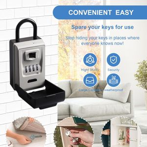 Boîte de rangement <span class=keywords><strong>pour</strong></span> <span class=keywords><strong>clés</strong></span> YH3576 avec serrure à cadran à 4 chiffres, lumière LED intégrée, haute sécurité, fabriquée en Chine - Product Image 1