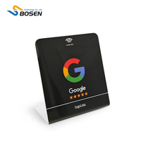 Tarjetas NFC Personalizadas para Reseñas de Google, Soporte con Código QR Impreso, Letrero NFC para Reseñas de Google, Exhibición de Marketing con Opiniones de Clientes