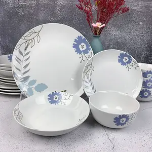 Veweet — vaisselle chinoise en porcelaine fine, ensemble de table personnalisé, 20 pièces et 72 pièces, articles de maison pour 6 8 12 personnes