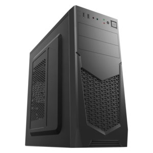 PC ATX a granel con ventilador de fuente de alimentación plexiglás gabinete de CPU refrigerado horizontal Caja de computadora chasis de PC - Product Image 1