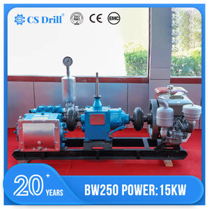 مضخة حفر آبار المياه بمحرك ديزل مضخة طين الصخور الصلبة BW250 للبيع - Product Image 1