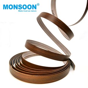 MONSOON Environmentally Friendly <b>PVC</b> <b>Edge</b> Banding 0.3-3mm Wood Grain/Solid Color Water Resistant Flexible <b>Edge</b> <b>Trim</b> for Cabinet - Product Image 5