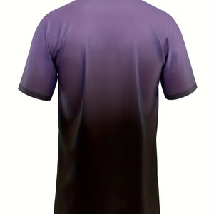 T-shirts décontractés pour hommes style streetwear en gros – T-shirts vierges 100 % polyester pour sublimation, T-shirts imprimés tendance pour l'été - Product Image 3