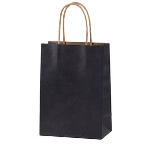 Bolsa de Papel Kraft Reciclable con Logotipo Personalizado, Bolsa de Papel Kraft para Compras con Asa, Bolsas de Papel para Llevar Comida - Product Image 4