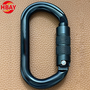 Manufactured Factory 25KN Climbing Hook Carabiner <strong>Spring</strong> Snap Customized Outdoor <strong>Safety</strong> Sport Quick Link Auto Locking