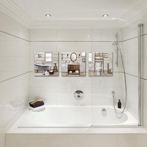 Arte visiva decorazione di arte della parete arte fattoria decorazione del bagno soggetto del bagno incorniciato bagno parete arte per Interior Design arredamento per la casa - Product Image 4