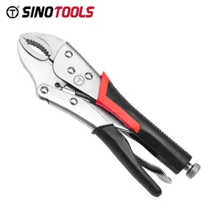 Refrigeration Auto Adjusting Tools Sprinkler Clamp Curved Jaw Pinch Off Clip Locking Pliers With Rubber Grip