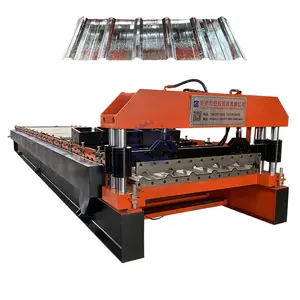 Customized Shape Single Layer Trapezoidal Building Material Machinery Metal Zinc Roofing Sheet Roll Forming Machine