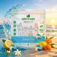 Capsules de lessive 4-en-1 personnalisées sous marque privée pour fabricants – Fournisseur de détergent pour blanchisserie hôtelière