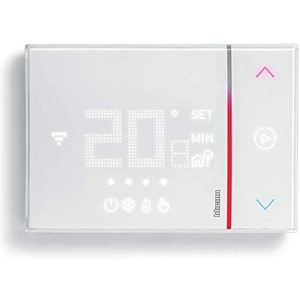 Thermostat mural Bticino X8000W 230 V connecté Wi-Fi pour contrôle de chauffage intelligent de la maison, blanc - Product Image 2