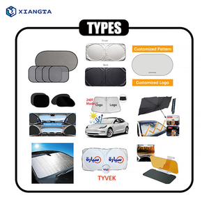 Xiangta 130*60cm PE Bong Bóng nhựa xe Sun Shade <span class=keywords><strong>UV</strong></span> bảo vệ cho xe kính chắn gió Sun Visor biểu tượng tùy chỉnh xe dù để che nắng có thể gập lại - Product Image 6