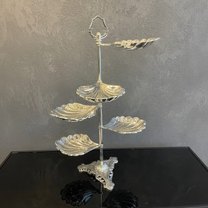 แผ่นโชว์เค้กโลหะชุบเงินสำหรับถ้วยขนมหวานเครื่องมือทำเค้กสำหรับร้านกาแฟและร้านอาหาร - Product Image 1