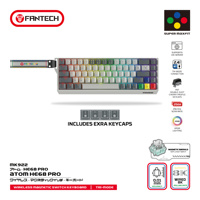 Clavier de jeu sans fil magnétique Fantech MK922, connectivité tri-mode, remplacement à chaud complet, ARGB, 68 touches, clavier de jeu pour PC Gamer