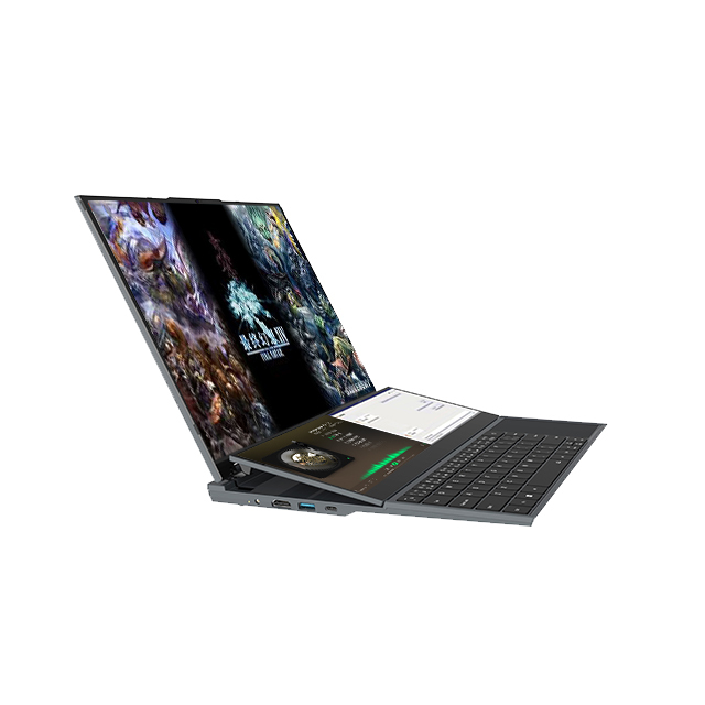 2024 NEW Intel Core I9-10885H Processor Dual Screen 16 Inch+14 Inch Touch Screen Metal Laptop Zenbook Duo Business Laptops