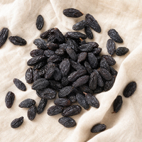 Raisins noirs séchés naturels, gros fruits, vente en gros