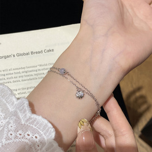Pulsera de Plata de Ley 925 con Diseño Original Tichi, Estrella de Mar y Aguamarina para Mujer, Estilo Coreano Inspirado en Instagram, con Aspecto de Perla - Product Image 3