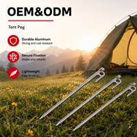 Fabricants de piquets de tente en acier inoxydable robustes et durables pour le camping et la randonnée, accessoires de tente métalliques d'extérieur