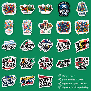 Juego de pegatinas <span class=keywords><strong>para</strong></span> coche Football Garage & Cruise, pegatinas magnéticas, pegatinas decorativas de dibujos animados - Product Image 4