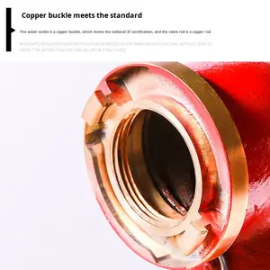 Adaptateur de raccord de <span class=keywords><strong>hydrant</strong></span> de style ancien de marque Quanhang pour pompe à eau, fonte durable, utilisation en lutte contre l'incendie, au-dessus et sous terre - Product Image 4