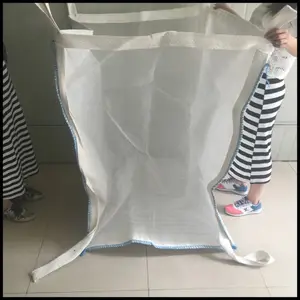 ईजीपी 1000 किग्रा हॉट सेल वेंटिलेट फायरवुड बड़ा बल्क जंबो बैग सांस लेने योग्य कचरा रीसायकल के लिए बड़ा बैग सांस लेने योग्य 1 टन टॉप फुल ओपन