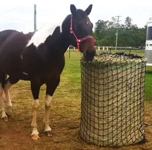 Hete Verkoop Paardenvoerzak Uv Gestabiliseerde Ronde Slow Feeder Paard Hooi Baal Net Voor Paarden