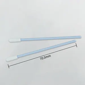 Cleanroom Bend Flexible Paddle Polypropylene Handle Microfiber Head Cleaning Swabs