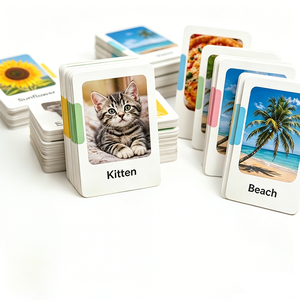 Juego de Mesa Familiar Personalizado para Niños, Juego Portátil de Fábrica, Juego de Cartas Educativo de Papel para el Aprendizaje de la Memoria - Product Image 2