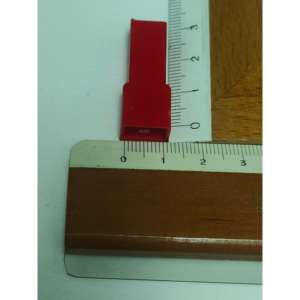 Lotto de 500 pièces Fastin-Faston 250 Tab HSG 1P Nylon Rouge pour circuits intégrés spécialisés TYCO TE Allemagne en stock - Product Image 1