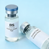 Etiquetas Personalizadas para Viales de Vinilo de 10 ml, 15 ml y 2 ml, Etiquetas Impermeables para Viales de Cosméticos, Etiquetas para Empaque de Péptidos en Polvo