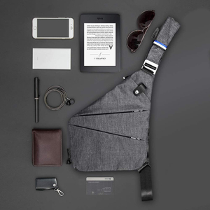 Bolso Bandolera de Nylon Ultrafino para <span class=keywords><strong>Hombre</strong></span>, Bolso Cruzado Deportivo Antirrobo con Diseño Ergonómico para Viajes y Gimnasio, Venta al Por Mayor OEM - Product Image 2