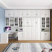 Lit Mural Escamotable sur Mesure avec Bureau Caché, Meuble Gain de Place Pliant