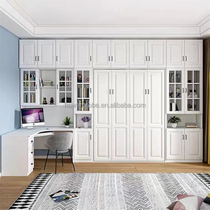 Lit Mural Escamotable sur Mesure avec Bureau Caché, Meuble Gain de Place Pliant - Product Image 2