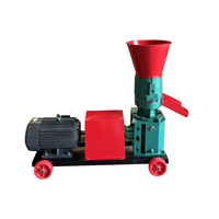 Nouvelle petite machine à granulés d'aliments pour animaux domestiques, capacité de 1 tonne/heure, moteur électrique/diesel pour poulets, canards, oies, poissons, bovins, chevaux, moutons