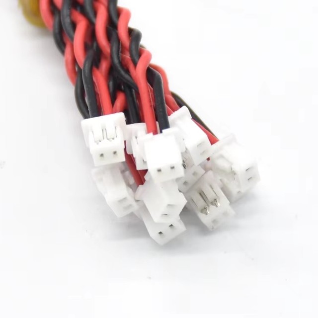 Electronical Wiring Harness OEM ODM Cable Assembly Customized Length JST ZH MX PH XH 2 Pin Battery Cable Custom Wire Harness