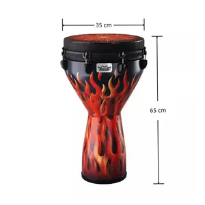 Jelo DJ-0014 14 Inch Chất Lượng Cao Phi Djembe Người lớn' Trống Với Da dê Đầu Trên Bán