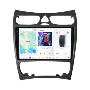 DUU 7 Androidカーステレオフロントリア独立バスブースト調整可能周波数付きベンツCLK 2002-2005 2ドアタイプ - Product Image 1