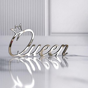 My <span class=keywords><strong>Queen</strong></span> Birthday <span class=keywords><strong>Queen</strong></span> Acrylique Miroir Or Argent Décoration de Gâteau pour Maman Fête des Mères Décoration de Gâteau d'Anniversaire - Product Image 3