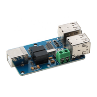 Isolator USB empat saluran, papan pelindung kopling modul isolasi HUB USB ADUM3160