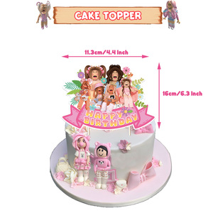 PAISTAR - Decoración para Fiestas Infantiles con Temática de <span class=keywords><strong>Roblox</strong></span>, Globos, Adorno para Pastel, Pancarta de Papel, Colores Personalizados, Gran Venta - Product Image 6