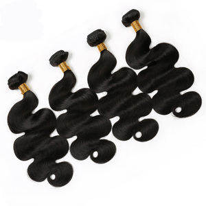 热卖Dropshiping Hair热卖无缠结人发体波处女发束 - Product Image 1