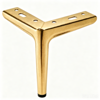 Pieds de table en métal de fabrication chinoise, vente chaude, pieds de canapé en métal avec plusieurs couleurs