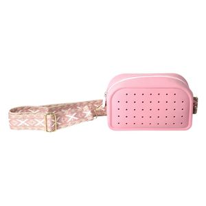 Unisex DIY Hole Water Resistant <b>Large</b> Capacity Coin Purse Fashion Zipper Silicone <b>Makeup</b> <b>Bag</b> With a Hanging Rope - Product Image 6